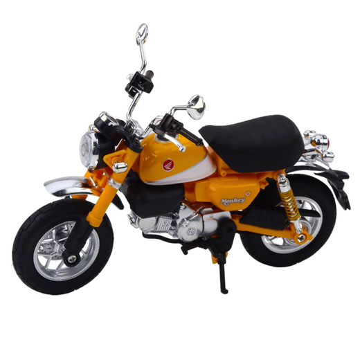 Motorrad Retro Classic Metall Hellgelb 1:12