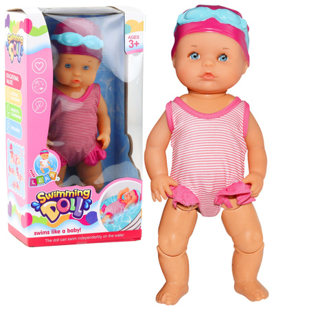 Baby Doll Floating Bath Moves Limbs Pink Outfit
