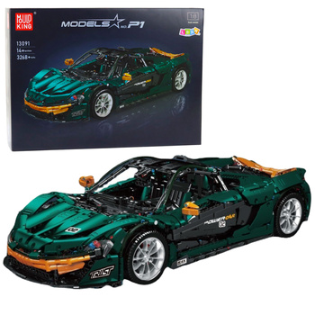 Construction Bricks Sports Car Green 1:8 P1 3268pcs