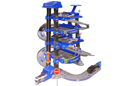 Police Four Level Car Park 1:64 Fahrzeuge Sound Lights