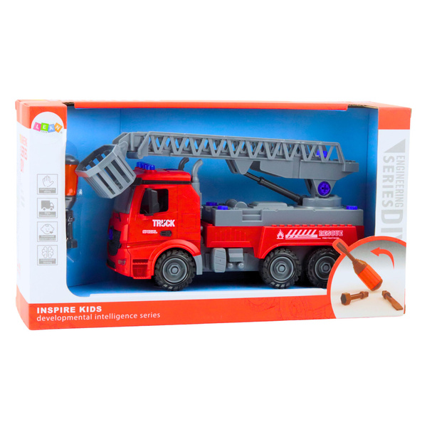 Feuerwehrauto DIY Schraubendreher Rot