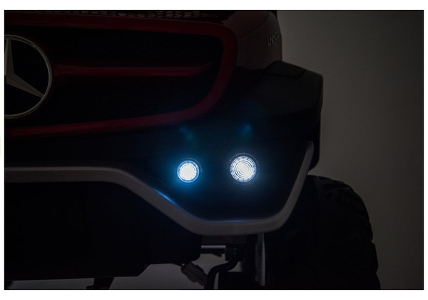 Kinderfahrzeug Mercedes Unimog Weiß