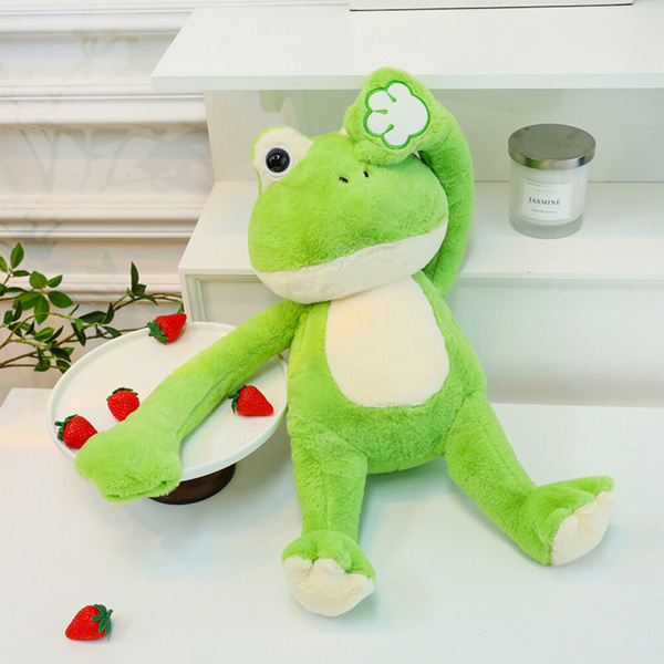 Plush Frog Plush Toy with Magnets Green 23cm