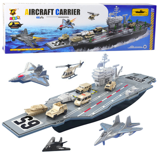Large Military Aircraft Carrier Fighters Tanks Vehicles 70cm