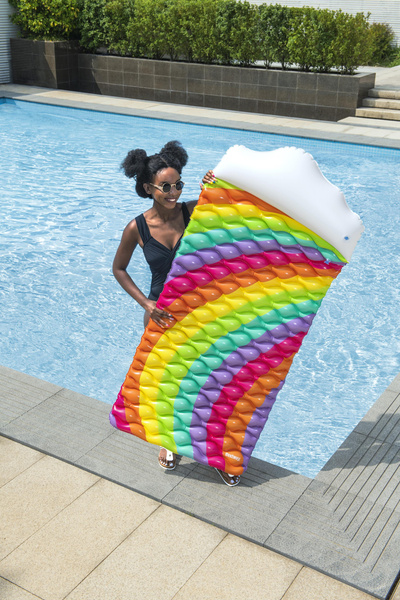 Inflatable Swimming Mattress Rainbow 216 x 80 cm Bestway 44107