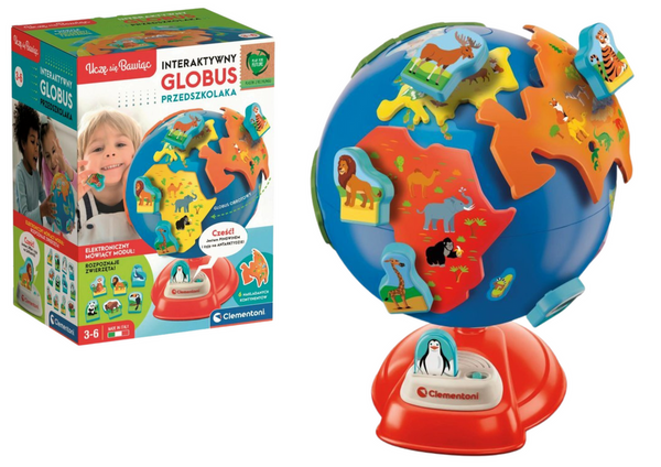 Interactive Preschooler's Globe Polish Language Clementoni 50757