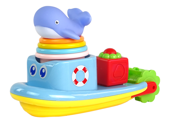 Walschiff Pyramide Wasserspielzeug Set