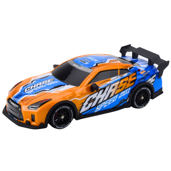 RC-Sportwagen mit beleuchteter Driftkarosserie, Orange