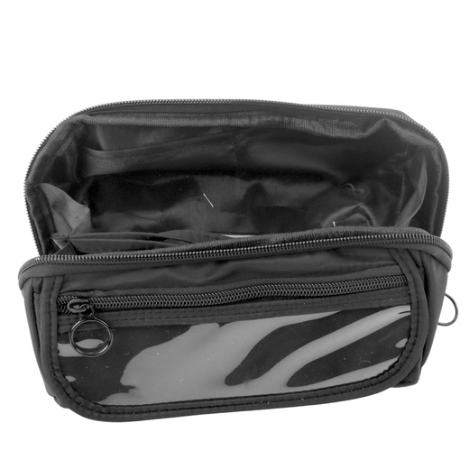  Piórnik Przybornik Szkolny Rozkładany Pojemny Czarny 20x10cm