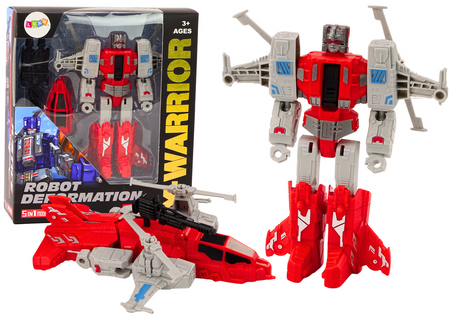 Roboter-Helikopter 2in1 Transformation X-Warrior Rot