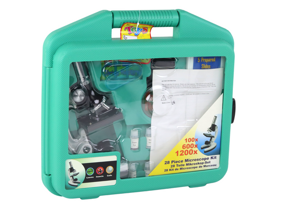 Kindermikroskop im Tragekoffer Educational Scientist 28 Elemente 300x 600x 1200x