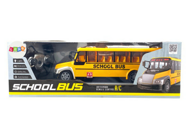 Remote Controlled School Bus RC Lights Yellow