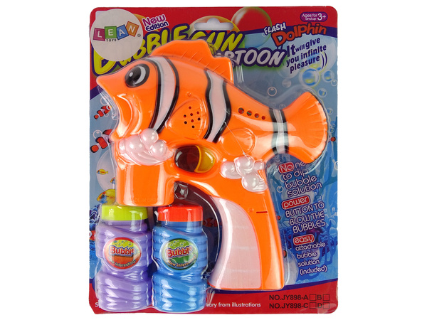 Orange Fish Soap Bubble Machine