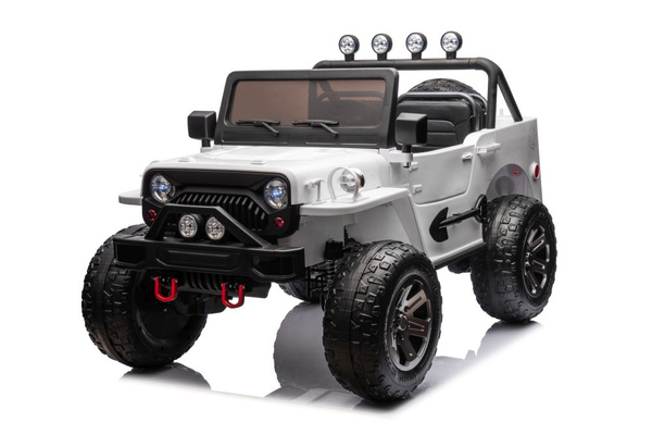 Battery-powered car JH-102 White 4x4