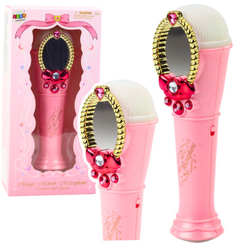 Zauberspiegel mit Mikrofon USB MP3 Lichter Sounds Rosa