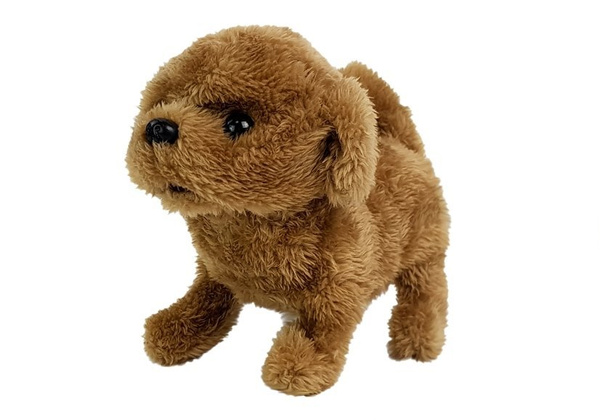 Interactive Puppy Battery Operated Brown Walks Moves His Tail Sound