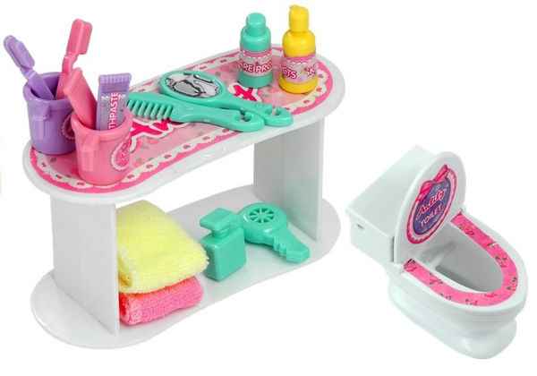 Set Doll in Bath Bathroom Accessories