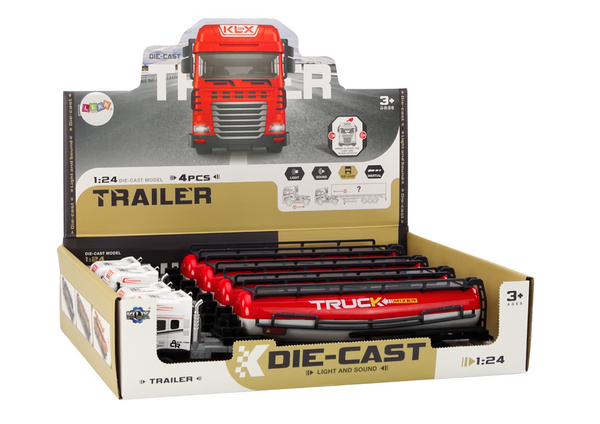LKW mit Anhänger TIR 1:24 Auto LKW Zubehör Sounds Tanker
