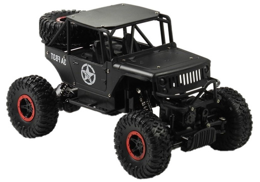 Ferngesteuertes Auto Jeep R/C 1:18 Schwarz Akkus Ladegerät Auto