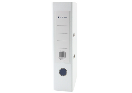 A4 Document Binder/75mm Lever Mechanism White