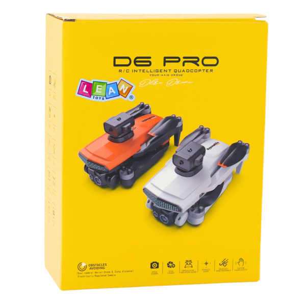D6 PRO Drohne Dual HD Kamera LED-Leuchten Orange