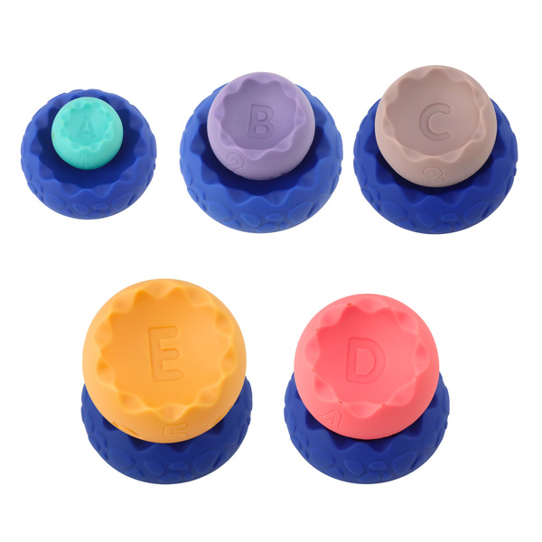 Lernset Weiche Eier Bälle mit Zahlen Sensory Tower 6-tlg.