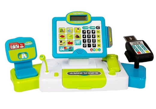 Cash register touch scale card reader