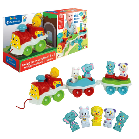 Interactive Animal Train Polish language Clementoni 50802