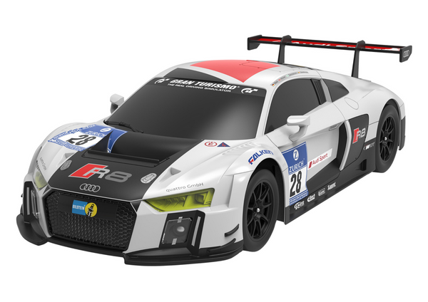 Auto R/C 1:24 Ferngesteuerter Sport AUDI R8 LMS Weiß und Schwarz