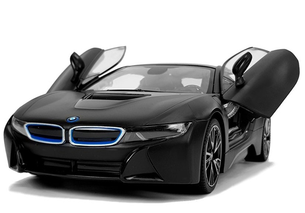 Auto R/C BMW i8 Rastar 1:14 Schwarz Automatik-Türen