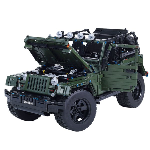 Bausteine Geländewagen Grün Khaki 2078 Stk.