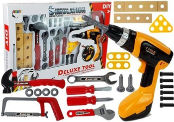 DIY Tool Set 29 Pieces Drill Hammer Saw