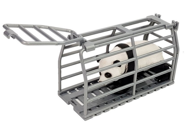 Quad mit Anhänger Transporter Figuren Panda