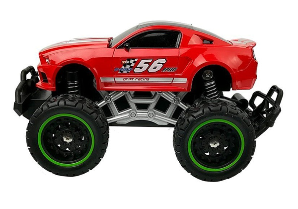 Remote controlled Car Off-road R/C Red High Wheels