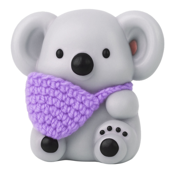 Soft Koala Anti-Stress Squishy with Woolen Bag 8.5cm