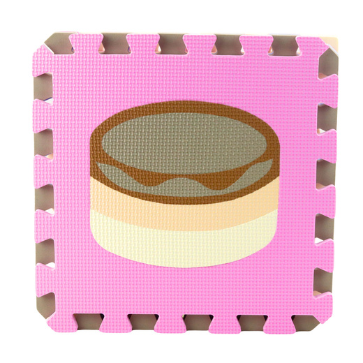 Soft Puzzle Educational Mat EVA Foam Pastel Animals 16 pcs.