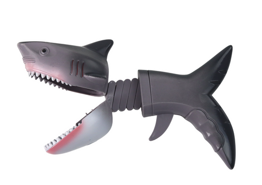 Shark Catcher Bite Toy Spring Gray