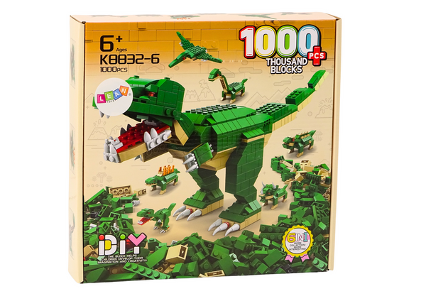 Building Blocks Dinosaurs 6in1 DIY Dinosaur Set 1000 pcs.