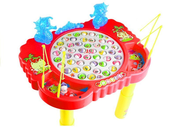 Arcade Game Fishing Fishes Light Effects Red
