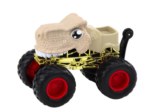 Dinosaurier-Geländewagen mit großen Gummirädern, Beige