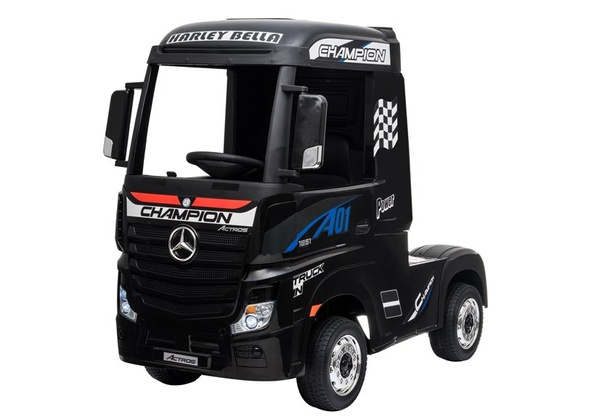 Electric Ride-On Car Mercedes Actros Black Painted MP4