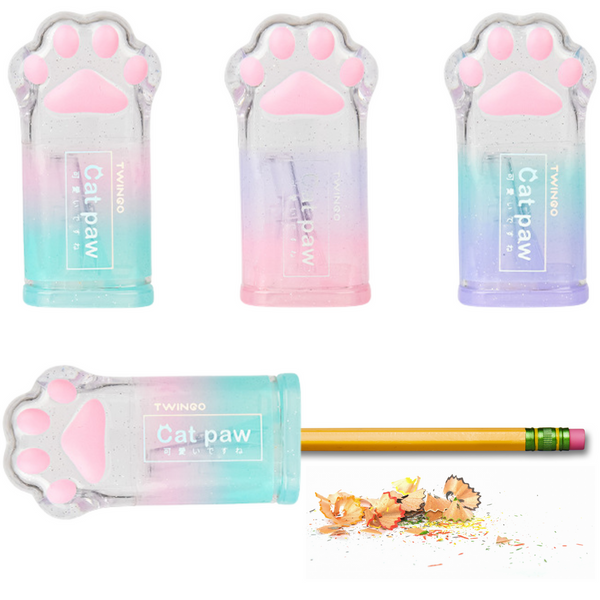 Bleistiftspitzer Katzenpfote für dünne Bleistifte