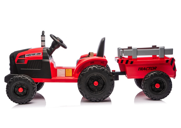 Traktor Na Akumulator CH9959B Z Przyczepą Czerwony 24V