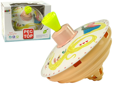 Rapunzel Spinning Top Yellow Metal