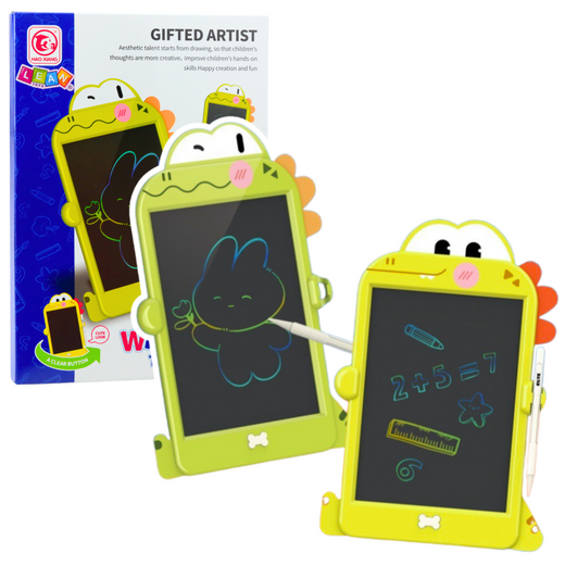 LCD Writing Drawing Board Dinosaur Stylus Green