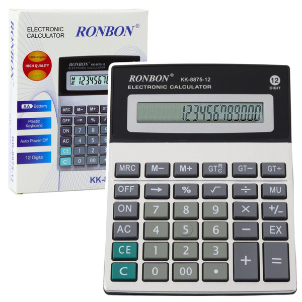 Ronbon KK-8875-12 Office Calculator Large 12-Digit Display