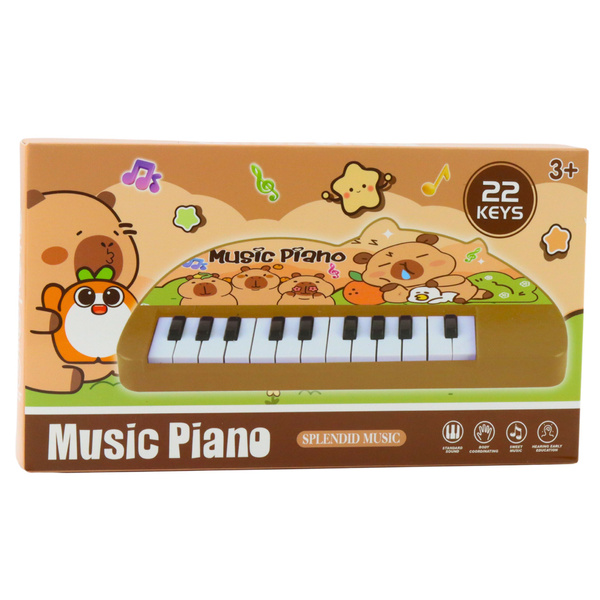 Musical Piano for Children Kapybara Mini Keyboard 22 Keys