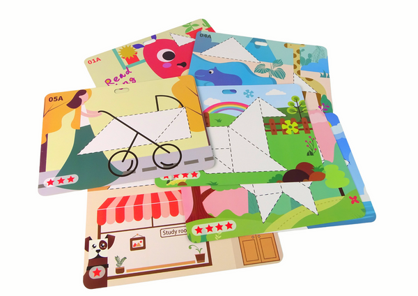 Tangram Puzzle 7 magnetische Blöcke