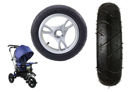 Plastic wheel with rubber tire (inflatable) PRO 700 front