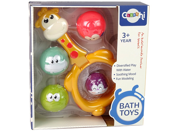 Badespielzeug Mini Basketball Giraffe Gummibälle